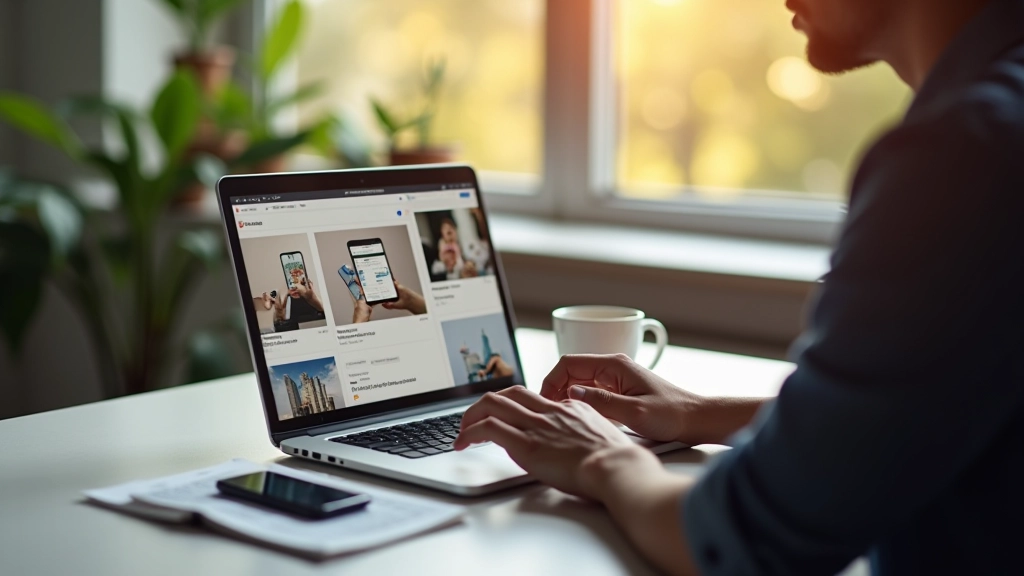 Designer working on laptop showing responsive design process with mobile viewport visible