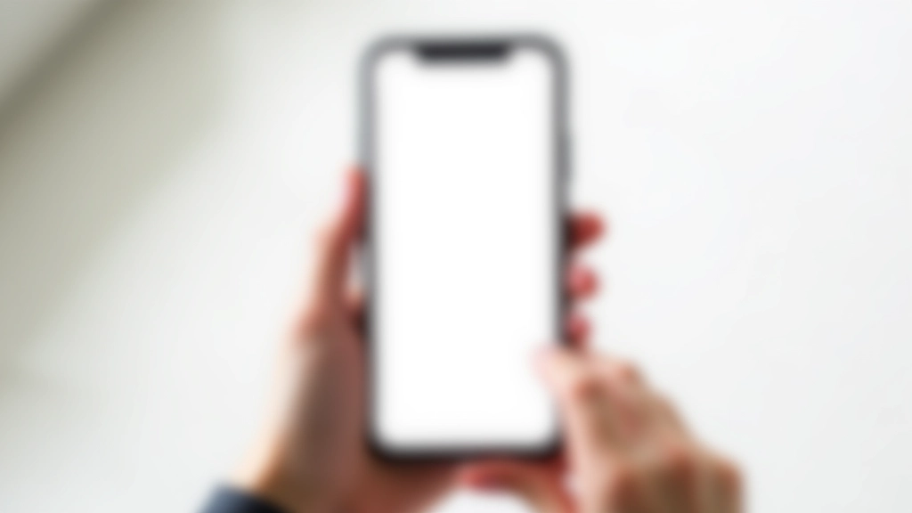 Mobile phone displaying responsive design with clean typography and organized layout