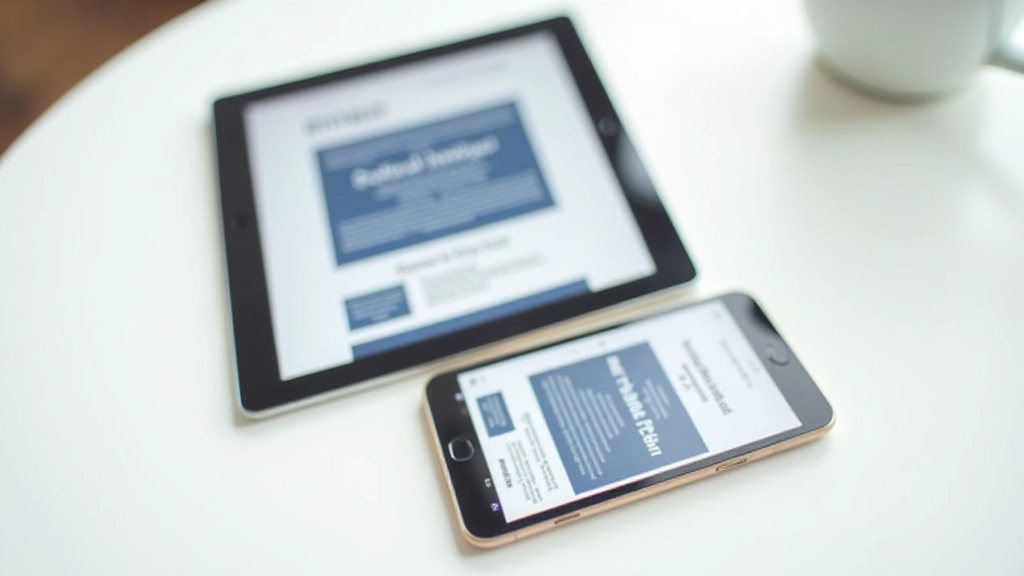 Tablet and mobile devices showing different responsive layouts side by side